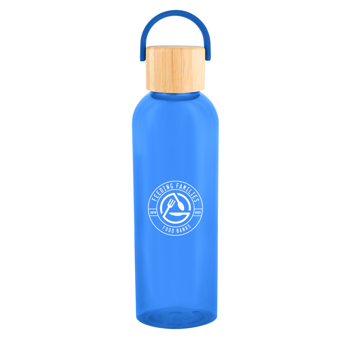 20 Oz. Ally Rpet Bottle With Bamboo Lid And Easy Carry Handle 1