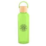 20 Oz. Ally Rpet Bottle With Bamboo Lid And Easy Carry Handle - 50255 TRNLIM Silkscreen 20 Oz. Ally Rpet Bottle With Bamboo Lid And Easy Carry Handle - 50255 TRNLIM Silkscreen