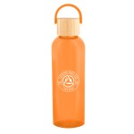 20 Oz. Ally Rpet Bottle With Bamboo Lid And Easy Carry Handle - 50255 TRNORN Silkscreen 20 Oz. Ally Rpet Bottle With Bamboo Lid And Easy Carry Handle - 50255 TRNORN Silkscreen