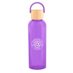 20 Oz. Ally Rpet Bottle With Bamboo Lid And Easy Carry Handle - 50255 TRNPUR Silkscreen 20 Oz. Ally Rpet Bottle With Bamboo Lid And Easy Carry Handle - 50255 TRNPUR Silkscreen
