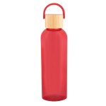 20 Oz. Ally Rpet Bottle With Bamboo Lid And Easy Carry Handle - 50255 TRNRED Blank 20 Oz. Ally Rpet Bottle With Bamboo Lid And Easy Carry Handle - 50255 TRNRED Blank