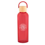 20 Oz. Ally Rpet Bottle With Bamboo Lid And Easy Carry Handle - 50255 TRNRED Silkscreen 20 Oz. Ally Rpet Bottle With Bamboo Lid And Easy Carry Handle - 50255 TRNRED Silkscreen