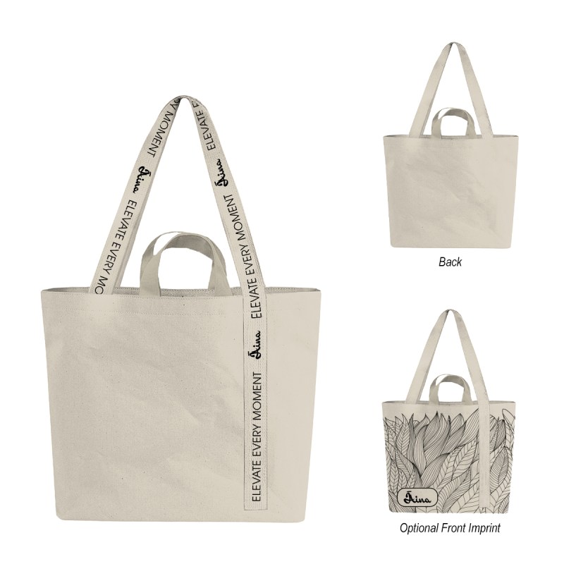 14 Oz. Recycled Mono-strap Canvas Tote Bag 1 14 Oz. Recycled Mono-strap Canvas Tote Bag 1