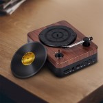 Turntable Wireless Speaker With Custom Record Envelope - 25344 Inuse1 Turntable Wireless Speaker With Custom Record Envelope - 25344 Inuse1