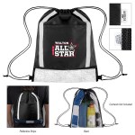 Game Time Rpet Reflective Drawstring Bag - 35144 BLK Colorbrite Game Time Rpet Reflective Drawstring Bag - 35144 BLK Colorbrite
