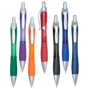 Rio Ballpoint Pen With Contoured Rubber Grip 1 Rio Ballpoint Pen With Contoured Rubber Grip 1