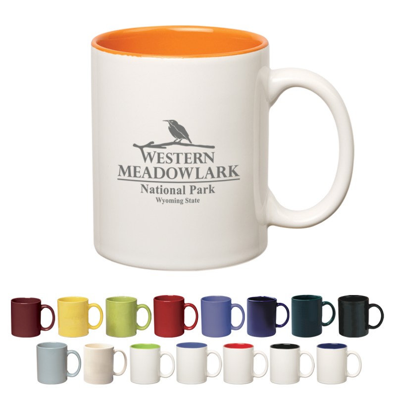 11 Oz. Hughes Stoneware Mug With C-handle 1 11 Oz. Hughes Stoneware Mug With C-handle 1