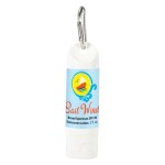 2 Oz. Spf 30 Sunscreen Lotion Carabiner Bottle - 9090 WHTSIL White Label Blank 2 Oz. Spf 30 Sunscreen Lotion Carabiner Bottle - 9090 WHTSIL White Label Blank