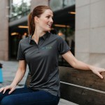 Stormtech Eclipse Women's H2xdry Pique Polo - PG1W BLACK Lifestyle Embroidery Stormtech Eclipse Women's H2xdry Pique Polo - PG1W BLACK Lifestyle Embroidery
