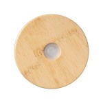 17 Oz. Soda Lime Glass Can With Bamboo Lid - 50166 CLR Lid 17 Oz. Soda Lime Glass Can With Bamboo Lid - 50166 CLR Lid