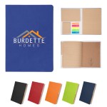 Theo Recycled Pu Notebook With Kraft Paper And Sticky Notes 1 Theo Recycled Pu Notebook With Kraft Paper And Sticky Notes 1