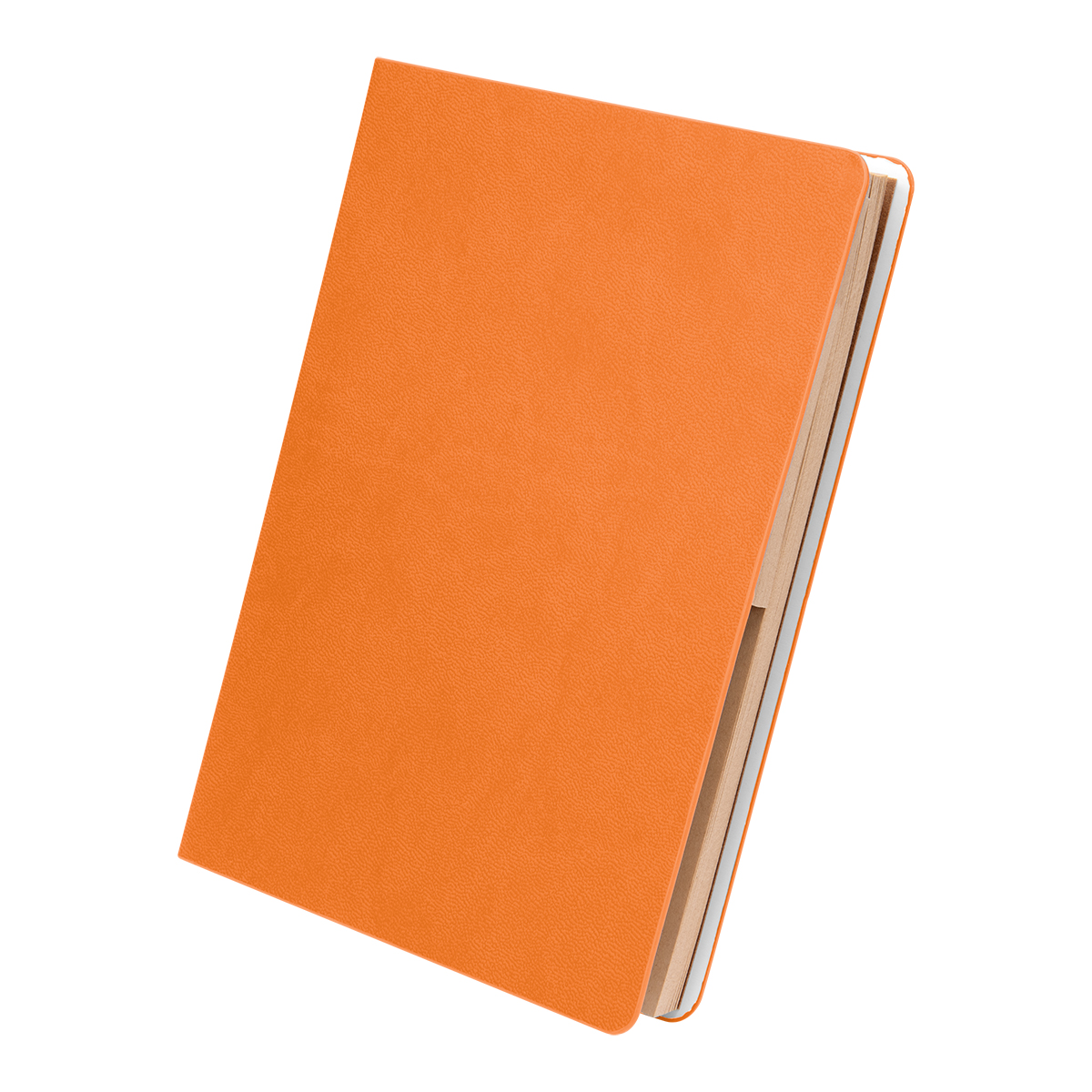 Theo Recycled Pu Notebook With Kraft Paper And Sticky Notes 1