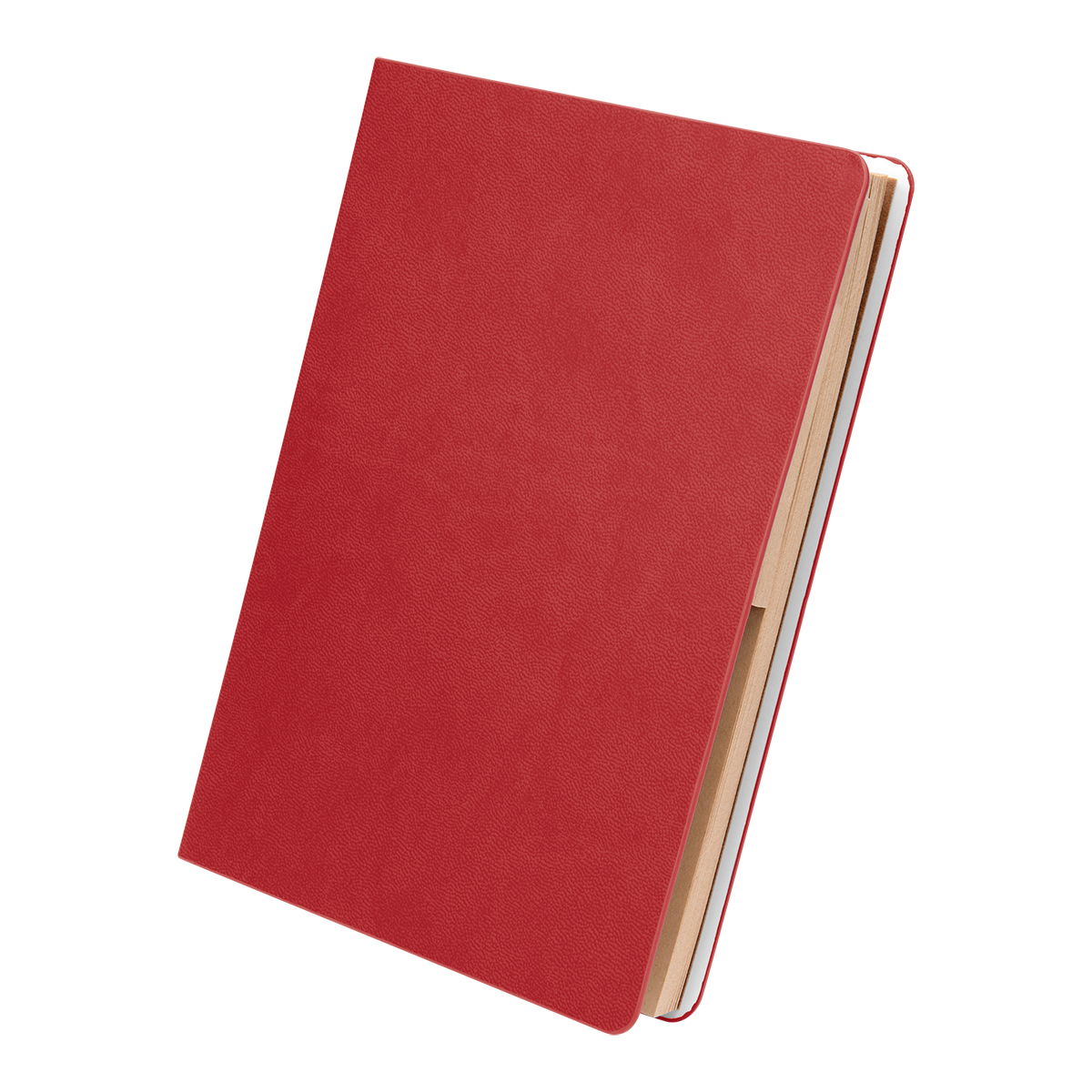 Theo Recycled Pu Notebook With Kraft Paper And Sticky Notes 1