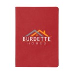 Theo Recycled Pu Notebook With Kraft Paper And Sticky Notes - 65053 FSCRED Digibrite Theo Recycled Pu Notebook With Kraft Paper And Sticky Notes - 65053 FSCRED Digibrite
