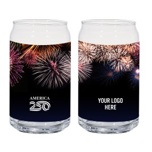 America250™ 16 Oz. Full Color Ale Glass Can 1 America250™ 16 Oz. Full Color Ale Glass Can 1