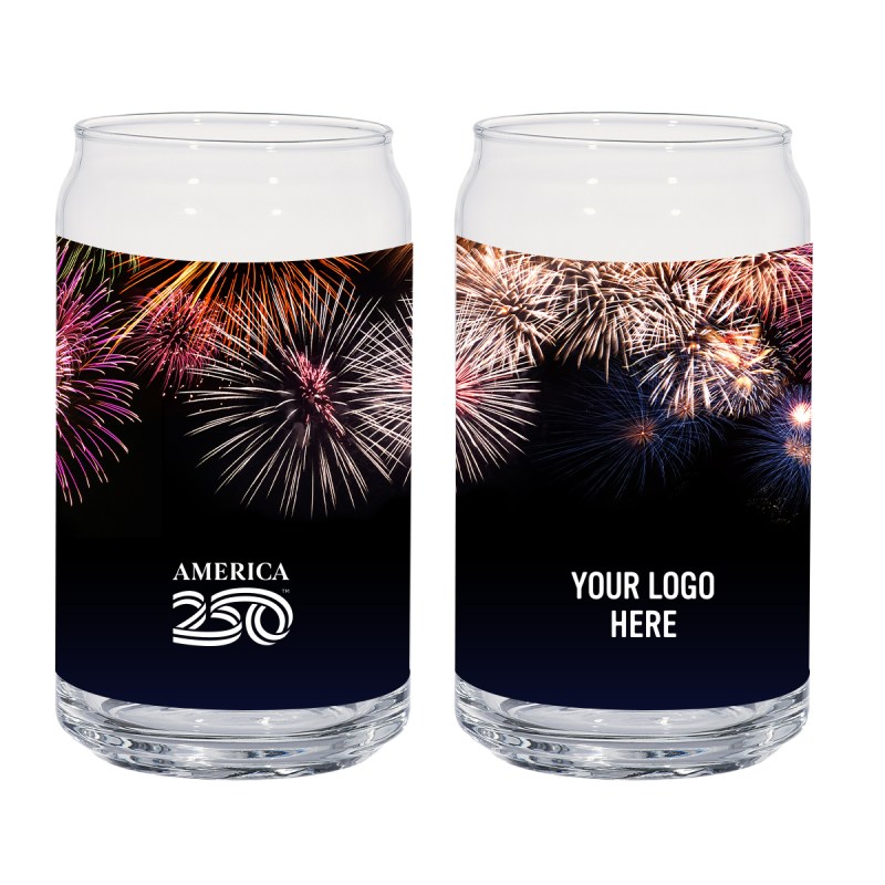 America250™ 16 Oz. Full Color Ale Glass Can 1 America250™ 16 Oz. Full Color Ale Glass Can 1