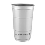 Top Cup By Ball™ 24 Oz. Aluminum Cup - 50608 SIL Back Top Cup By Ball™ 24 Oz. Aluminum Cup - 50608 SIL Back