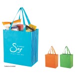 Shiny Laminated Non-woven Tropic Shopper Tote Bag 1 Shiny Laminated Non-woven Tropic Shopper Tote Bag 1