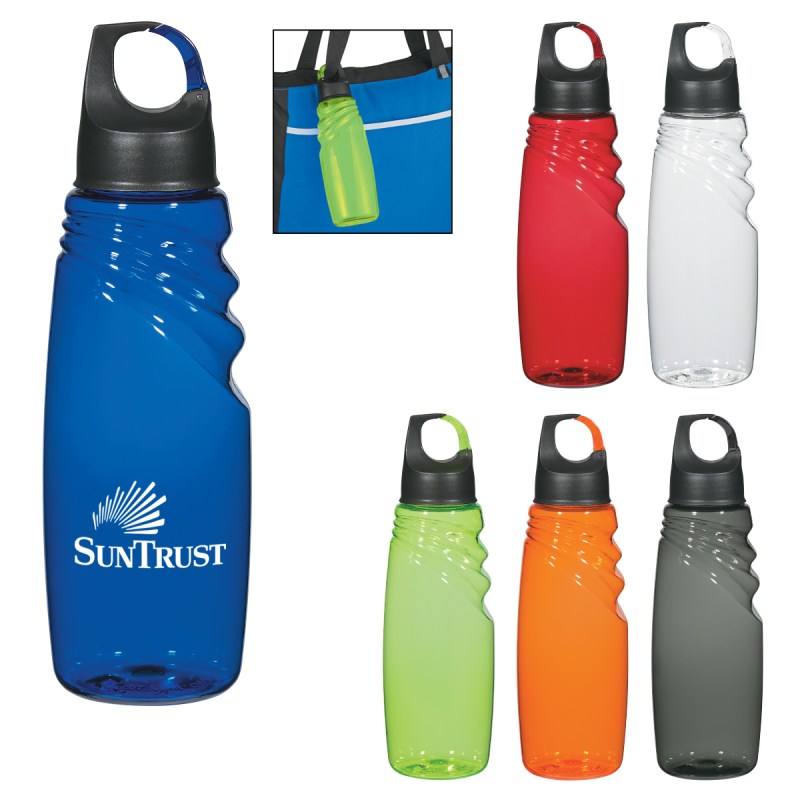 24 Oz. Crest Carabiner Sports Bottle 1 24 Oz. Crest Carabiner Sports Bottle 1
