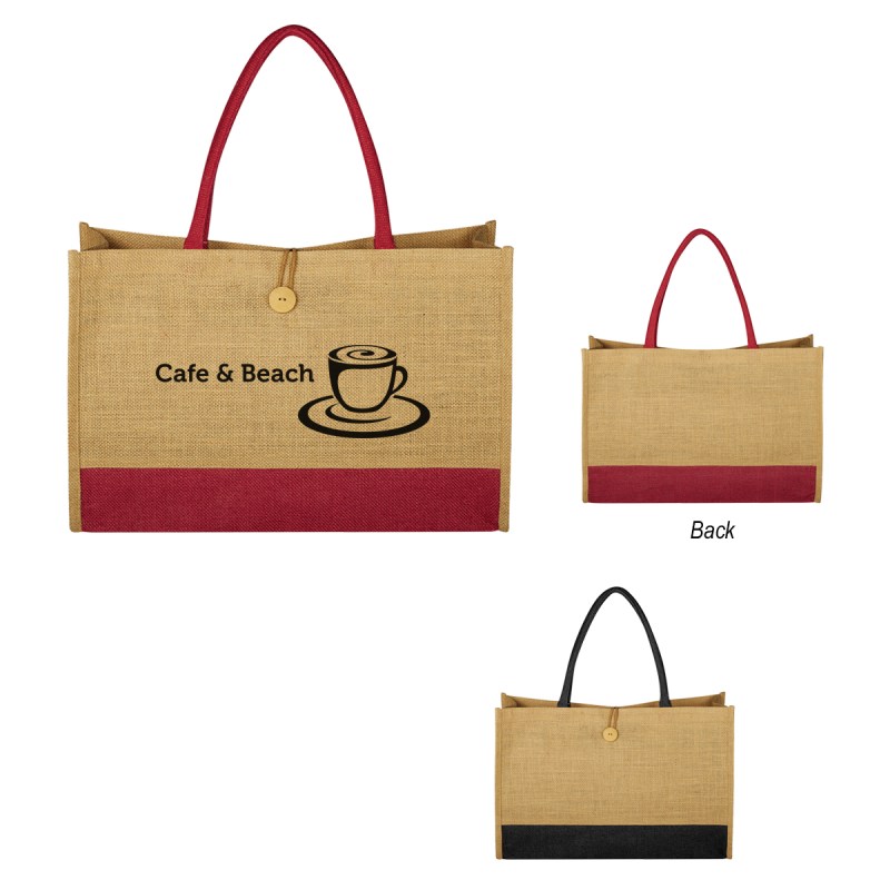 Jute Box Tote Bag 1 Jute Box Tote Bag 1