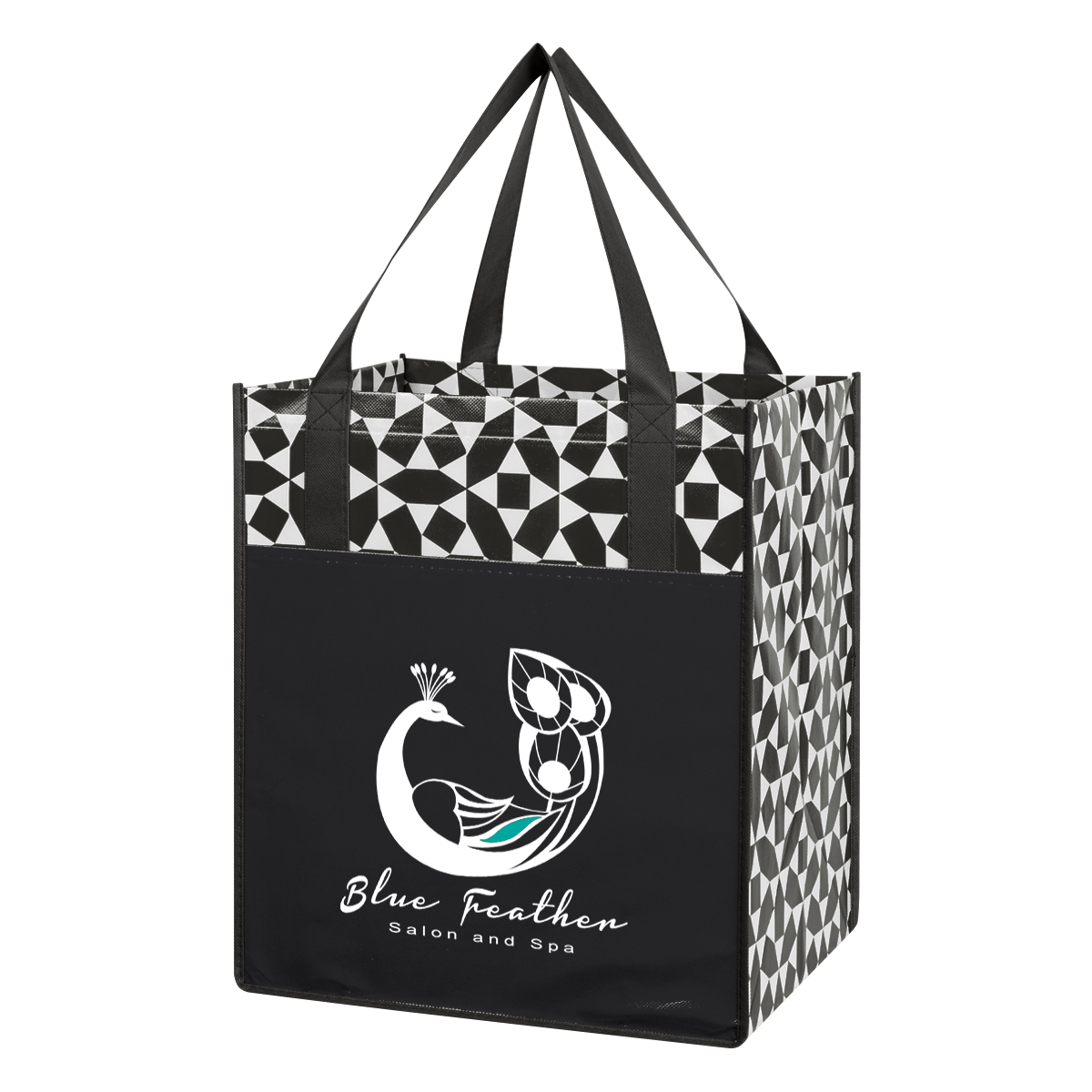 Non-woven Geometric Shopping Tote Bag 1