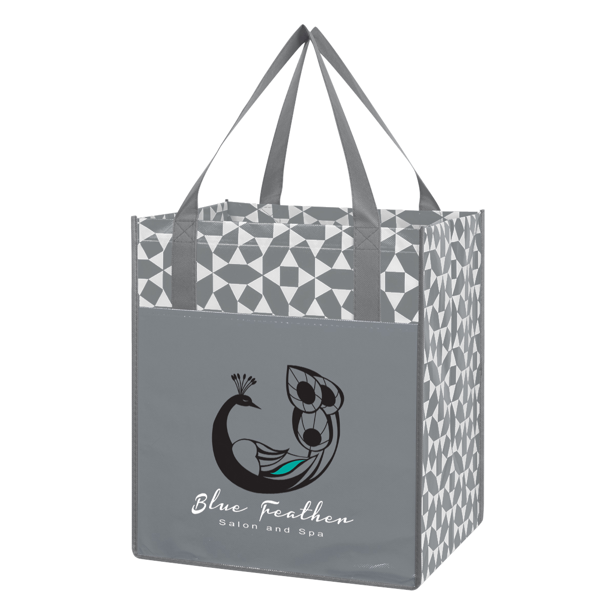 Non-woven Geometric Shopping Tote Bag 1