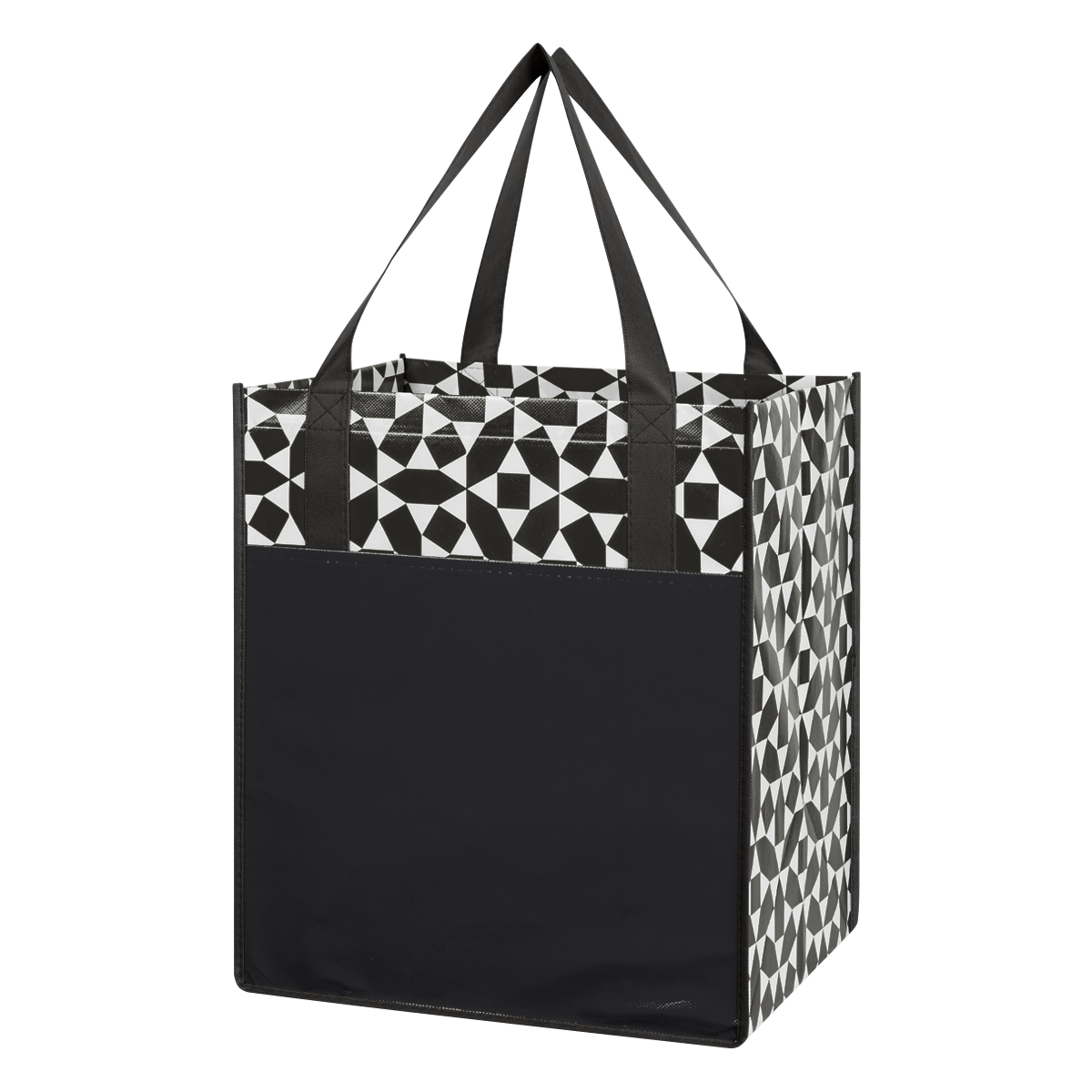 Non-woven Geometric Shopping Tote Bag 1