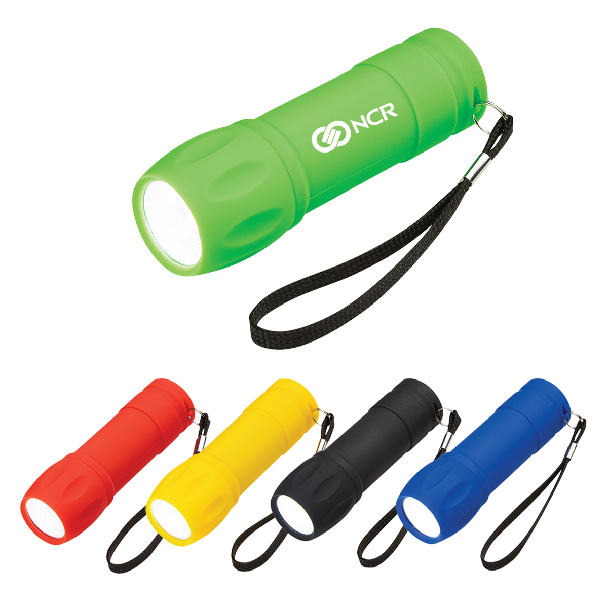 Rubberized Cob Light With Strap 1