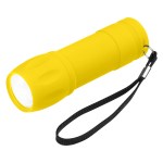 Rubberized Cob Light With Strap - 2546 YEL Rubberized Cob Light With Strap - 2546 YEL