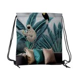 16" W X 18" H Canvas Drawstring Backpack 1 16" W X 18" H Canvas Drawstring Backpack 1