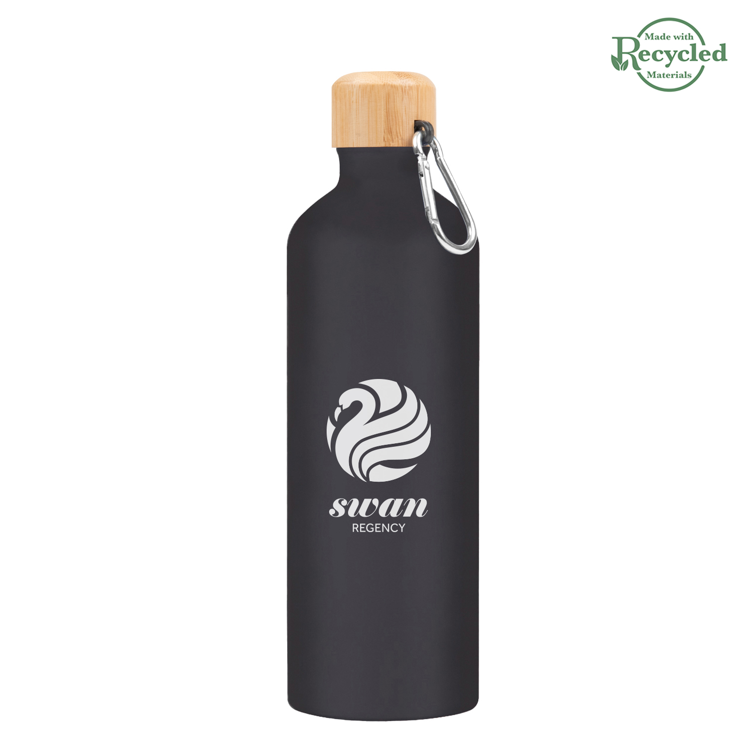 25 Oz. Aluminum Tundra Bike Bottle With Bamboo Lid 1