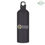 25 Oz. Aluminum Tundra Bike Bottle With Bamboo Lid - 57014 METBLU Carabiner 25 Oz. Aluminum Tundra Bike Bottle With Bamboo Lid - 57014 METBLU Carabiner