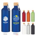 25 Oz. Aluminum Tundra Bike Bottle With Bamboo Lid 1 25 Oz. Aluminum Tundra Bike Bottle With Bamboo Lid 1