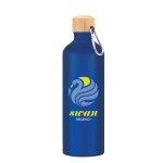 25 Oz. Aluminum Tundra Bike Bottle With Bamboo Lid - 57014 METRED Silkscreen 25 Oz. Aluminum Tundra Bike Bottle With Bamboo Lid - 57014 METRED Silkscreen