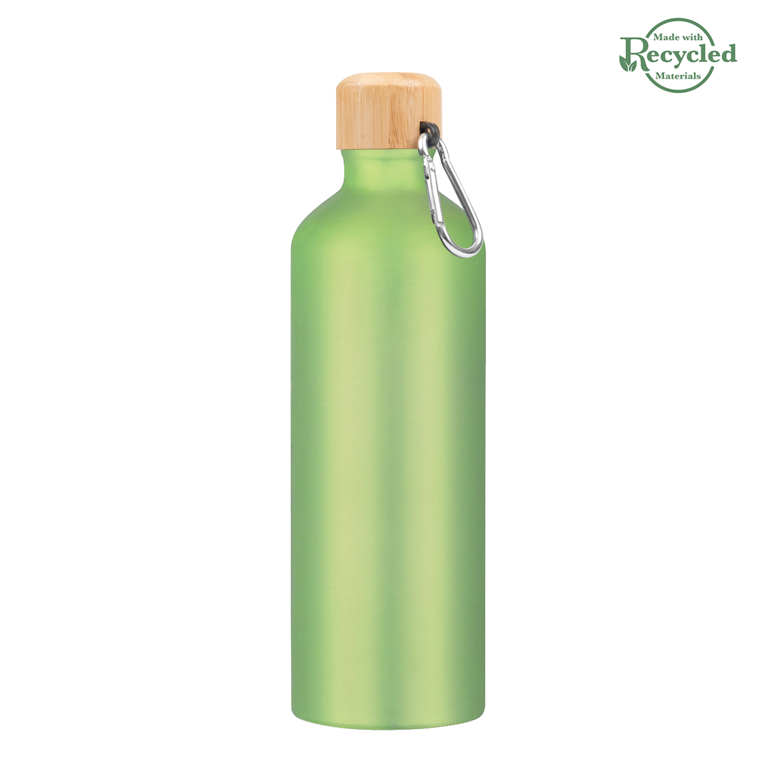 25 Oz. Aluminum Tundra Bike Bottle With Bamboo Lid 1