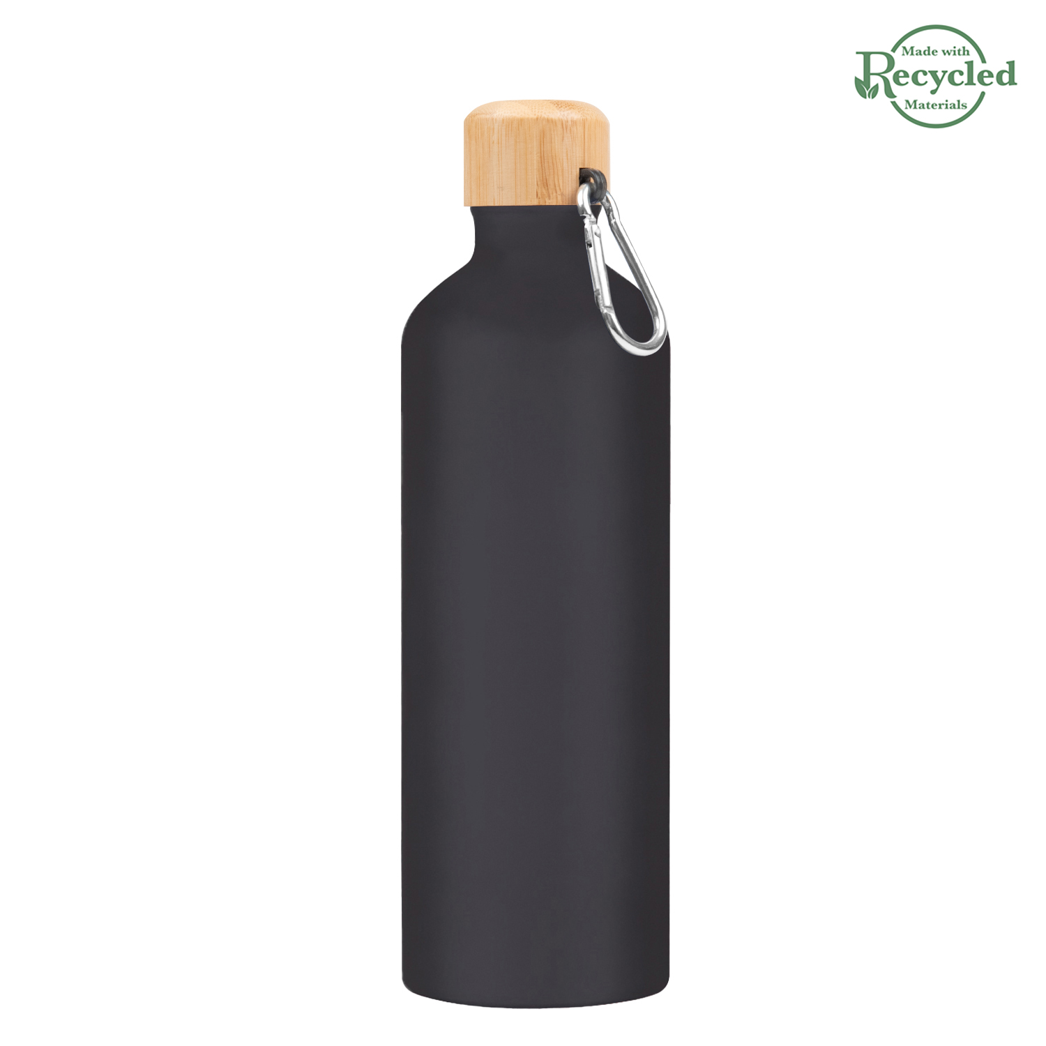 25 Oz. Aluminum Tundra Bike Bottle With Bamboo Lid 1