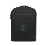 Arden Recycled Cotton Backpack - 3241 BLK Embroidery Arden Recycled Cotton Backpack - 3241 BLK Embroidery