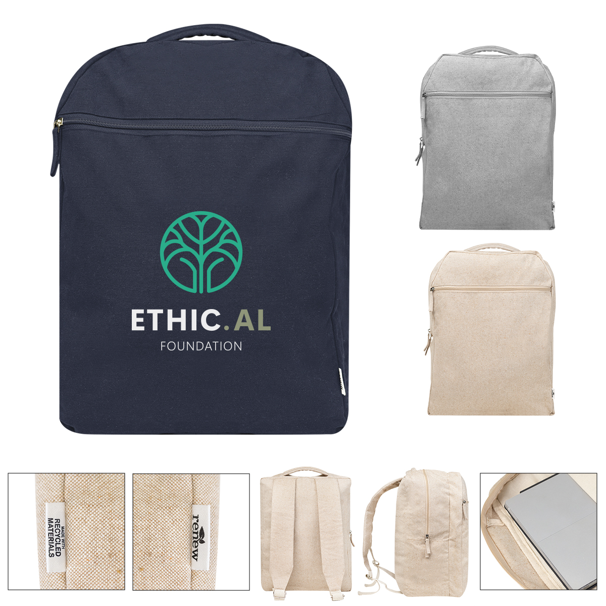 Arden Recycled Cotton Backpack 1