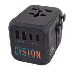 33w Universal Travel Adapter With Type-c - 25330 BLK 4CP 33w Universal Travel Adapter With Type-c - 25330 BLK 4CP