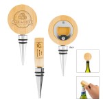 Bamboo Wine Stopper With Bottle Opener 1 Bamboo Wine Stopper With Bottle Opener 1