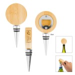 Bamboo Wine Stopper With Bottle Opener 2 Bamboo Wine Stopper With Bottle Opener 2