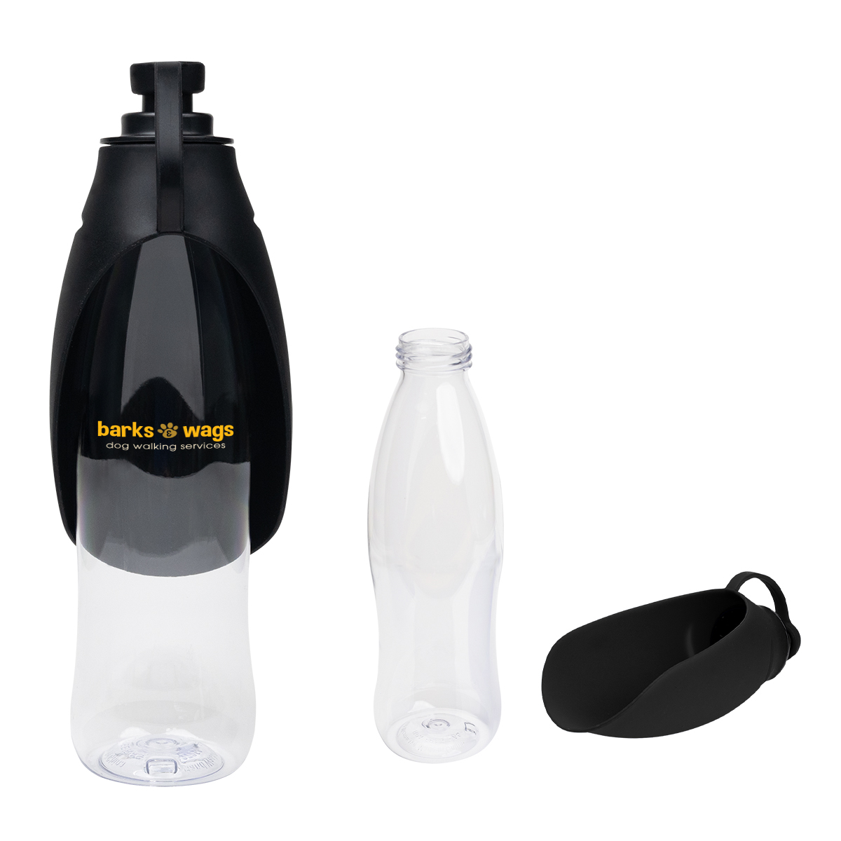 21 Oz. Recycled Pet Water Bottle & Dispensing Bowl 1