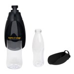 21 Oz. Recycled Pet Water Bottle & Dispensing Bowl - 50304 CLRBLK Colorbrite 21 Oz. Recycled Pet Water Bottle & Dispensing Bowl - 50304 CLRBLK Colorbrite