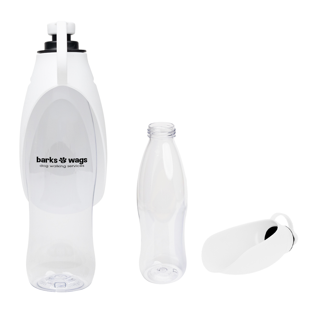 21 Oz. Recycled Pet Water Bottle & Dispensing Bowl 1