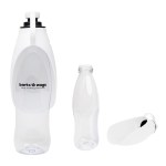 21 Oz. Recycled Pet Water Bottle & Dispensing Bowl - 50304 CLRWHT Silkscreen 21 Oz. Recycled Pet Water Bottle & Dispensing Bowl - 50304 CLRWHT Silkscreen