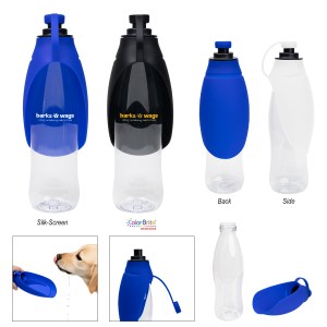 21 Oz. Recycled Pet Water Bottle & Dispensing Bowl 1 21 Oz. Recycled Pet Water Bottle & Dispensing Bowl 1