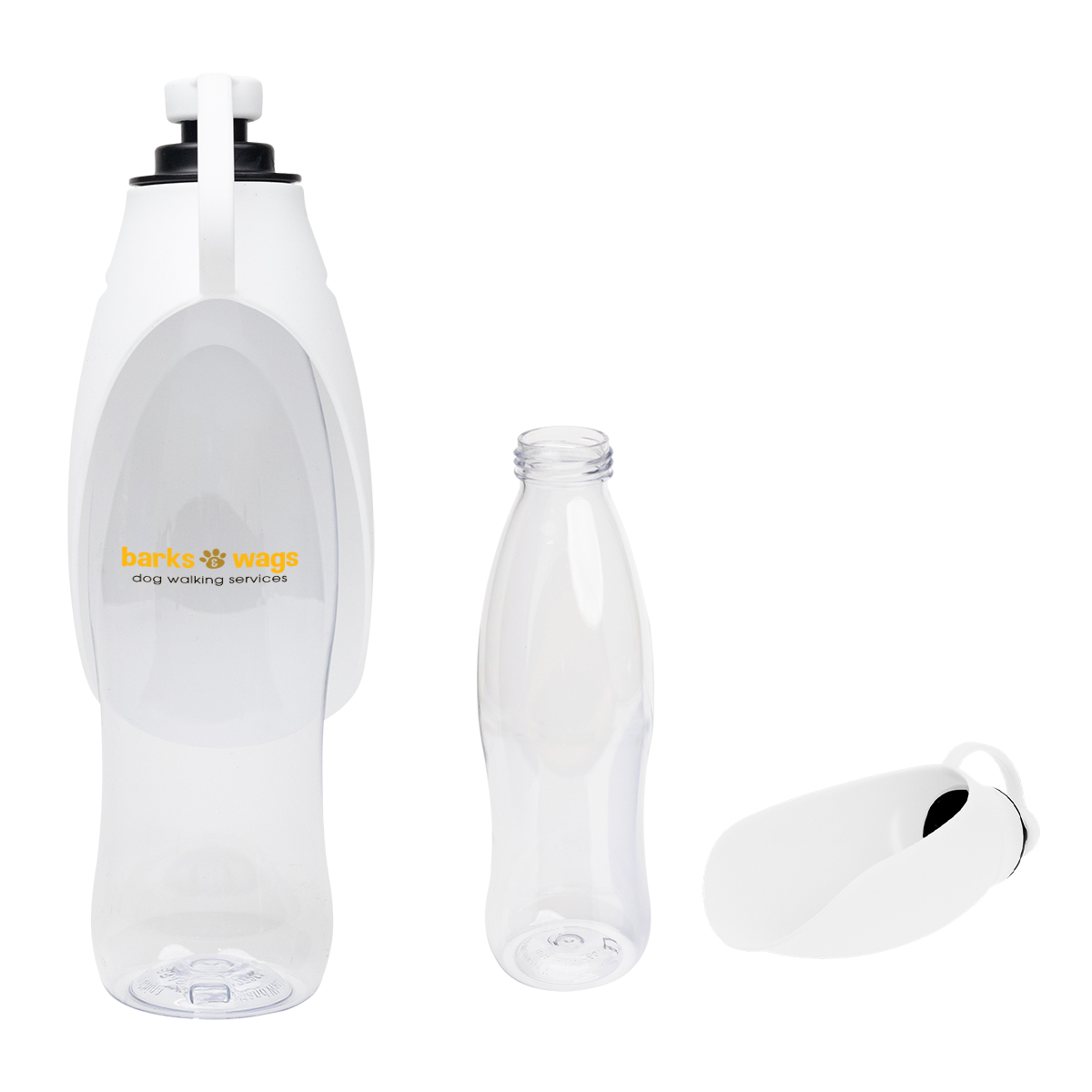 21 Oz. Recycled Pet Water Bottle & Dispensing Bowl 1