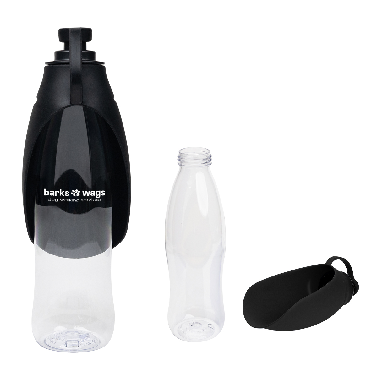 21 Oz. Recycled Pet Water Bottle & Dispensing Bowl 1