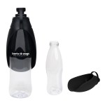 21 Oz. Recycled Pet Water Bottle & Dispensing Bowl - 50304 CLRBLK Silkscreen 21 Oz. Recycled Pet Water Bottle & Dispensing Bowl - 50304 CLRBLK Silkscreen