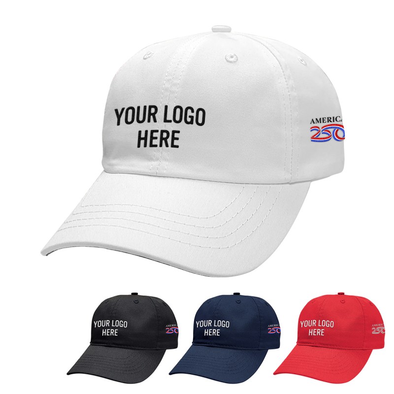 America250™ 6 Panel Unstructured Cap 1 America250™ 6 Panel Unstructured Cap 1